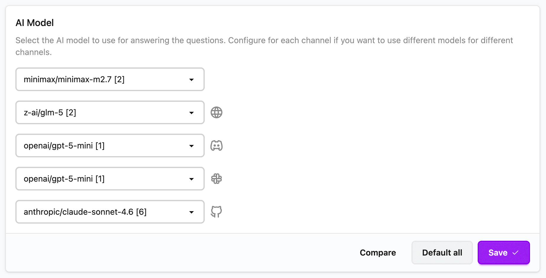 Configure user rate limits