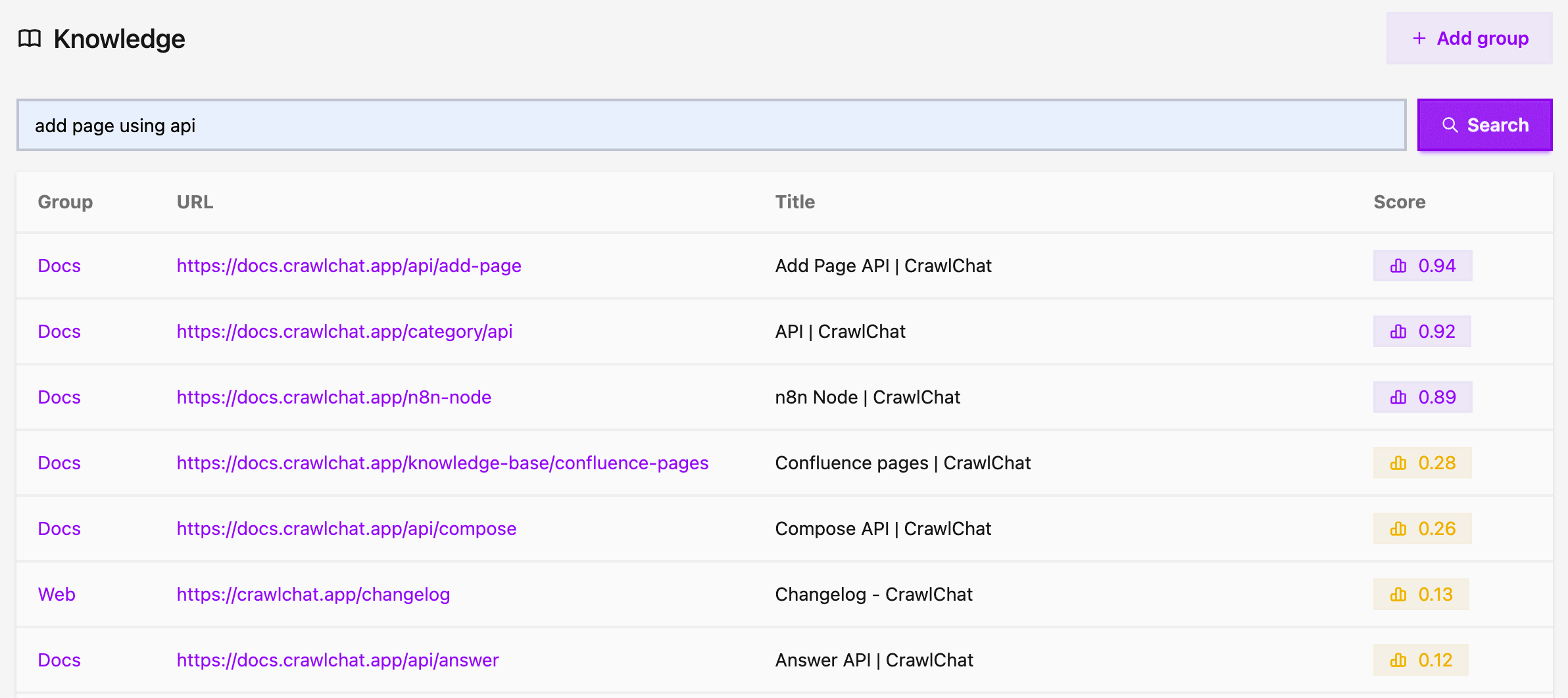 Search Knowledge Base